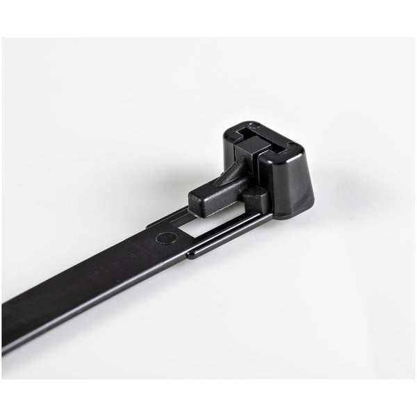 StarTech.com CBMZTRB6BK kabelsamler Udløselig kabelbinder Nylon, Plast Sort 100 stk