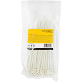 StarTech.com CBMZTS10N8 kabelsamler Udløselig kabelbinder Nylon Hvid 100 stk