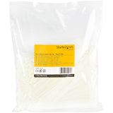 StarTech.com CBMZT6NK kabelsamler Udløselig kabelbinder Nylon, Plast Hvid 1000 stk