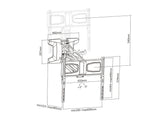 Multibrackets 9615 tv-beslag 177,8 cm (70") Sort