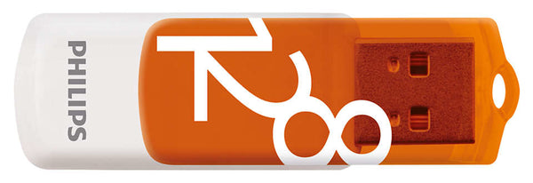 Philips FM12FD05B USB-nøgle 128 GB USB Type-A 2.0 Orange, Hvid