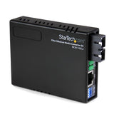 StarTech.com MCM110SC2 netværksomformer til medie 100 Mbit/s 1310 nm Multitilstand Sort