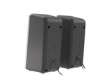 GENESIS Helium 100 BT RGB højttalersæt 10 W PC/Laptop Sort, Sølv 2.0 kanaler Bluetooth