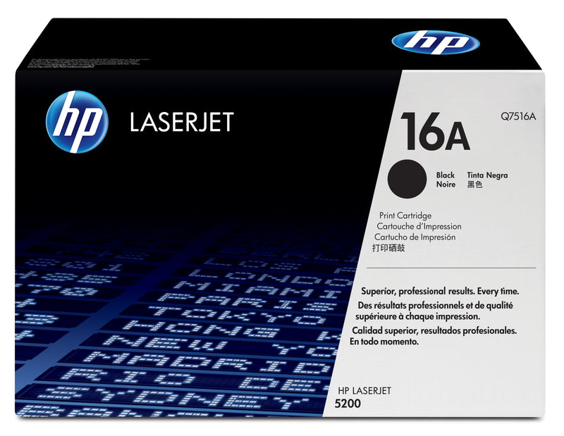 HP 16A Black Original LaserJet Toner Cartridge tonerpatron 1 stk