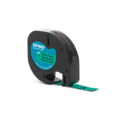 DYMO S0721640 etiketbånd Sort på grøn