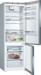 Bosch Serie 6 KGE49AICA køle-/fryseskab Fritstående 419 L Rustfrit stål