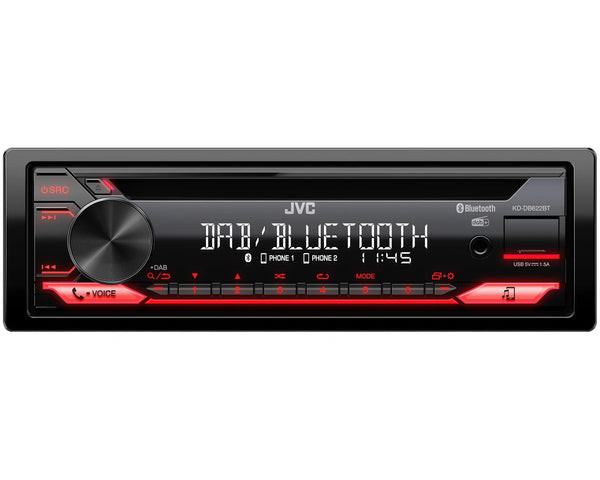 JVC KD-DB622BT bil media receiver Sort 200 W Bluetooth