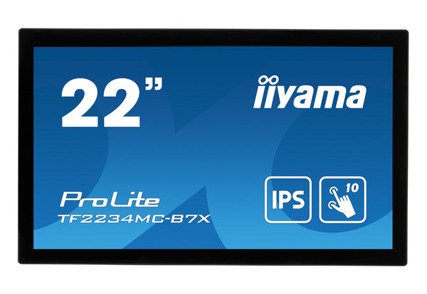 iiyama ProLite TF2234MC-B7X computerskærm 54,6 cm (21.5") 1920 x 1080 pixel Fuld HD LED Berøringsskærm Multibruger Sort