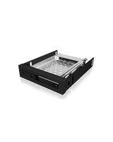 ICY BOX IB-2217StS 8,89 cm (3.5") Opbevaring drev bakke Sort