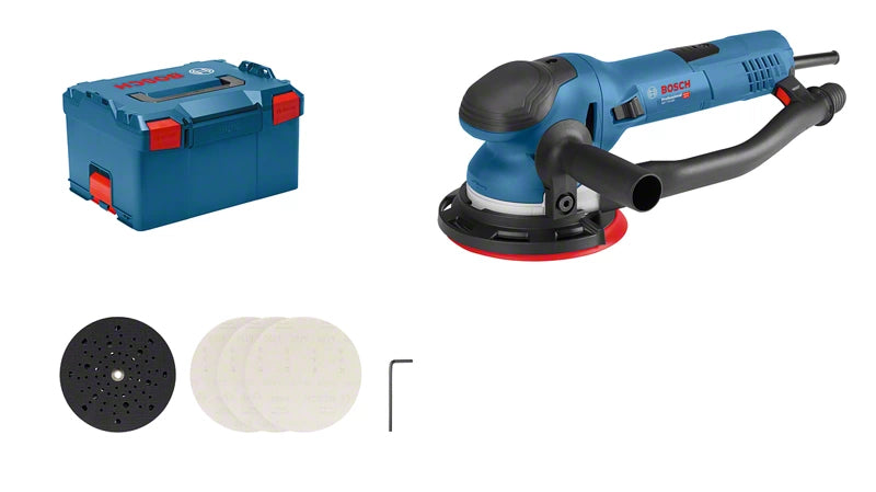 Bosch GET 75-150 Professional Excentersliber 7300 rpm 14600 OPM Sort, Blå 750 W