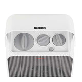 Unold 86450 varmeapparat Indendørs Grå, Hvid 2000 W Blæser med elektrisk områdevarmer