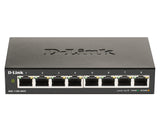 D-Link DGS-1100-08V2 Administreret L2 Gigabit Ethernet (10/100/1000) Sort