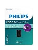 Philips Pico Edition 3.0 USB-nøgle 64 GB USB Type-A 3.2 Gen 1 (3.1 Gen 1) Sort