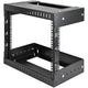 StarTech.com RK812WALLOA stativ 8U Vægmonteret stativ Sort