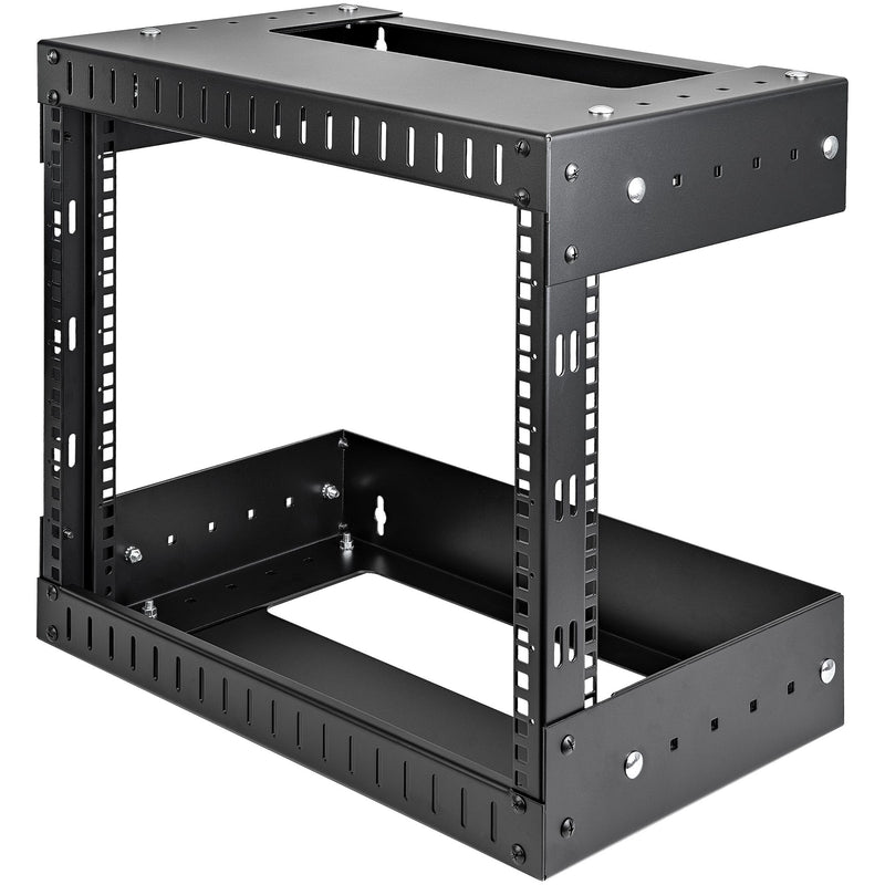 StarTech.com RK812WALLOA stativ 8U Vægmonteret stativ Sort