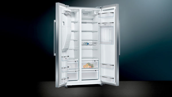 Siemens iQ500 KA93GAIEP side-by-side køle-fryseskab Fritstående 560 L Rustfrit stål