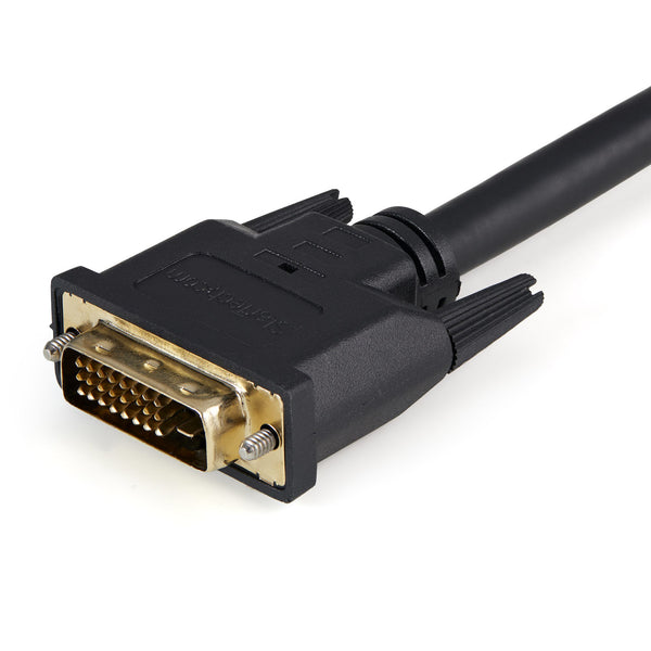 StarTech.com DVISPL1DD DVI kabel 0,3 m DVI-D 2 x DVI-D Sort