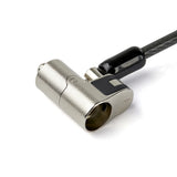 StarTech.com LTULOCKKEY kabellås Sort, Rustfrit stål 2 m