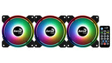 Aerocool Saturn 12F ARGB Pro Computerkabinet Ventilator 12 cm Sort