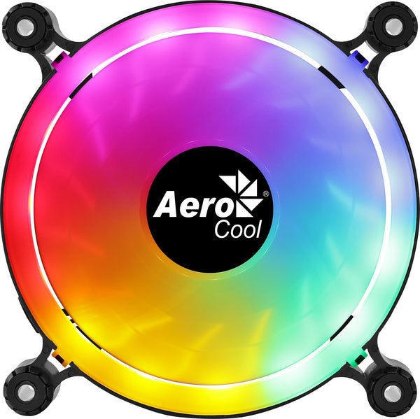 Aerocool Spectro 12 FRGB Computerkabinet Ventilator 12 cm Sort, Gennemsigtig 1 stk