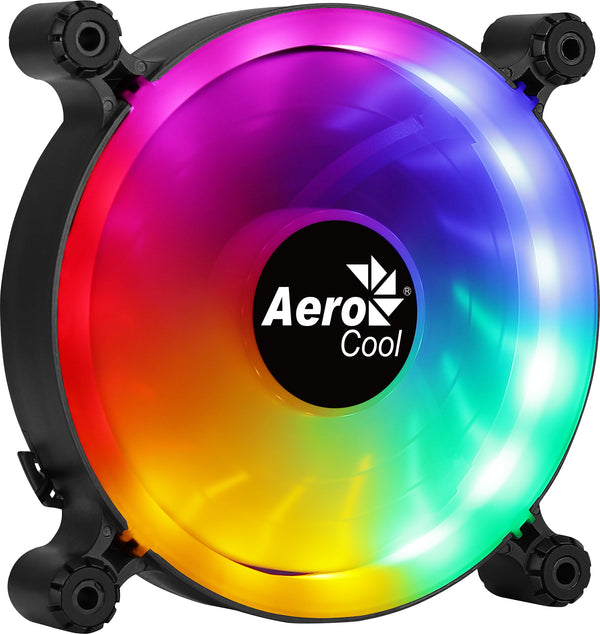 Aerocool Spectro 12 FRGB Computerkabinet Ventilator 12 cm Sort, Gennemsigtig 1 stk