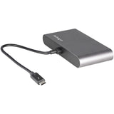 StarTech.com TB3DKM2DPL dockingstation Ledningsført Thunderbolt 3 Grå