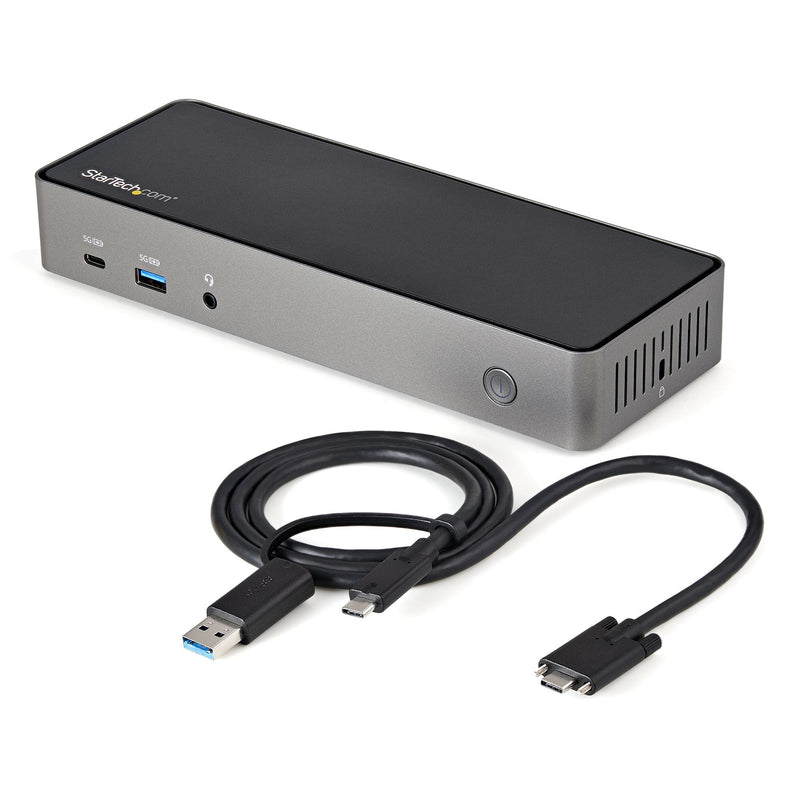 StarTech.com DK31C3HDPDUE dockingstation Ledningsført USB 3.2 Gen 2 (3.1 Gen 2) Type-C Sort, Grå