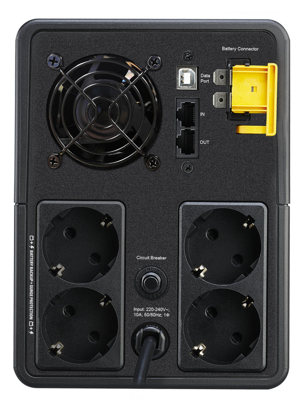 APC BX2200MI-GR UPS-enhed Interaktivt indgangsstik 2,2 kVA 1200 W 4 AC stikkontakt(er)