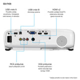 Epson EB-FH06 3500 ANSI lumens 3LCD 1080p (1920x1080) Hvid