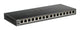 D-Link DGS-1016S Ikke administreret Gigabit Ethernet (10/100/1000) Sort