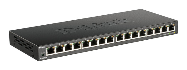 D-Link DGS-1016S Ikke administreret Gigabit Ethernet (10/100/1000) Sort
