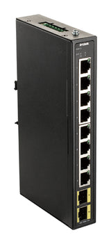 D-Link DIS-100G-10S netværksswitch Ikke administreret Gigabit Ethernet (10/100/1000) DIN rail Sort