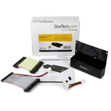 StarTech.com SAT2IDEADP kabel kønsskifter SATA 7-pin + SATA 15-pin IDE 40-pin + IDE 44-pin + LP4 Sort