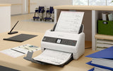 Epson DS-730N Skanner med papir-tilførsel 600 x 600 dpi A4 Sort, Grå