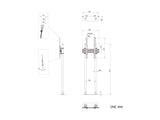 Multibrackets 8953 skærmbeslag til skiltning 2,29 m (90") Sort