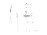 Multibrackets 8939 skærmbeslag til skiltning 165,1 cm (65") Sort