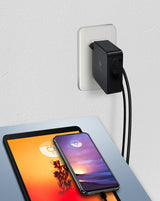 ICY BOX IB-PS101-PD Laptop, Smartphone, Tablet Sort Vekselstrøm Indendørs