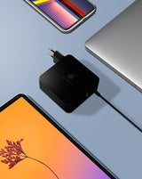 ICY BOX IB-PS101-PD Laptop, Smartphone, Tablet Sort Vekselstrøm Indendørs