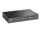 TP-Link TL-SG1016PE Administreret L2 Gigabit Ethernet (10/100/1000) Strøm over Ethernet (PoE) 1U Sort