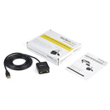StarTech.com ICUSB2321F kabel kønsskifter DB-9 USB 2.0 A Sort
