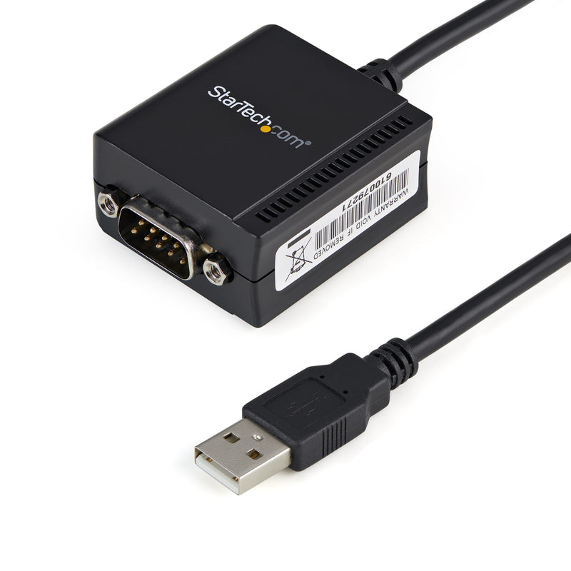 StarTech.com ICUSB2321F kabel kønsskifter DB-9 USB 2.0 A Sort