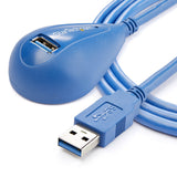 StarTech.com USB3SEXT5DSK USB-kabel USB 3.2 Gen 1 (3.1 Gen 1) 1,5 m USB A Blå