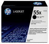 HP 55X High Yield Black Original LaserJet Toner Cartridge tonerpatron 1 stk