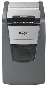 Rexel Optimum AutoFeed+ 130X papirmakulator Krydsmakulering 55 dB 22 cm Sort, Sølv