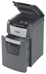 Rexel Optimum AutoFeed+ 130X papirmakulator Krydsmakulering 55 dB 22 cm Sort, Sølv