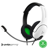 PDP LVL40 Headset Ledningsført Spil Hvid