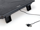Conceptronic THANA06B køling til laptop 39,6 cm (15.6") Sort