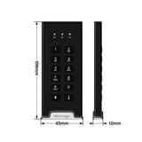 iStorage diskAshur M2 PIN 240 GB USB Type-A / USB Type-C 3.2 Gen 1 (3.1 Gen 1) Sort