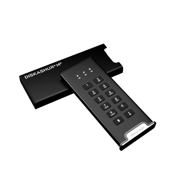 iStorage diskAshur M2 PIN 500 GB USB Type-A / USB Type-C 3.2 Gen 1 (3.1 Gen 1) Sort