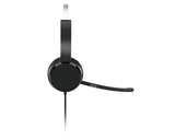 Lenovo 100 Mono Headset Ledningsført Kontor/Callcenter USB Type-A Sort